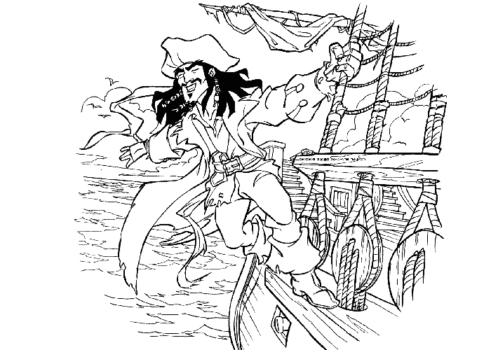 jack sparow coloring pages - photo #5