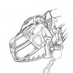 Action Man car coloring page