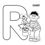 Alphabet R coloring page