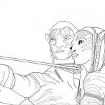 Avatar coloring page