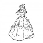 Beauty and the beast -Belle coloring page