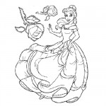 Beauty coloring page