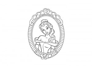 Belle coloring page