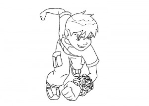 Ben 10 coloring page