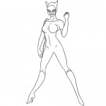 Catwoman coloring page