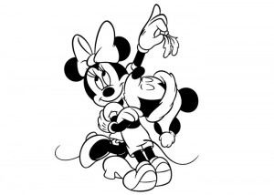 Mickey Mouse and Minnie Mouse coloring pages