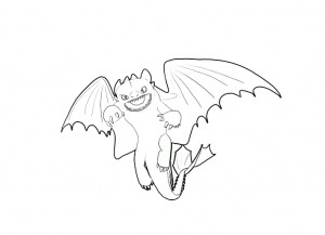 Baby dragon coloring page