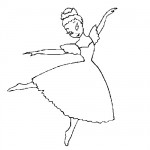 Ballet coloring page