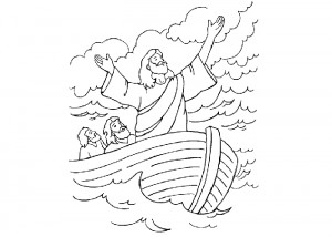Bible story coloring page