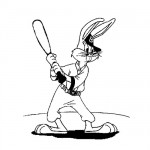 Bugs bunny baseball coloring pages