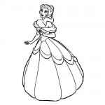 Disney princess coloring page