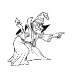 Evil wizard coloring page