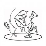 Football field player coloring pages