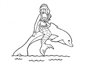 Mermaid coloring sheets