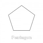 Pentagon shape coloring page