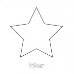 Star shape coloring page