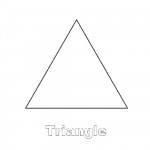 Triangle shape coloring page