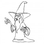 Wizard coloring sheet