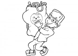 Baby Frankenstein coloring page