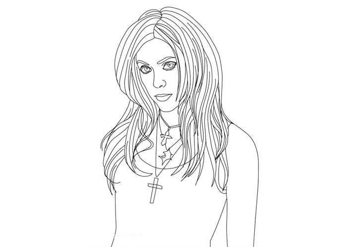 Shakira coloring page - Coloring pages