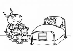 Peppa pig friends coloring pages
