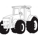 Agriculture tractor coloring pages