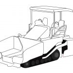 Asphalt paver coloring pages