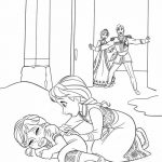 Elsa and Anna children coloring pages