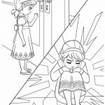 Elsa and Anna children free coloring pages