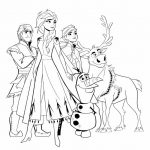 Frozen free coloring pictures