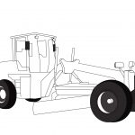 Grader machine coloring pages