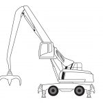 Material handler coloring pages