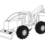 Skidder coloring pages