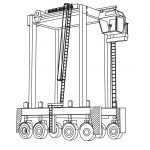 Straddle carrier coloring pages