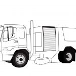 Street sweeper coloring pages