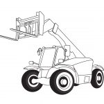 Telescopic handler coloring pages