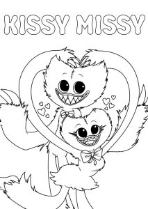 Kissy Missy coloring pictures for kids