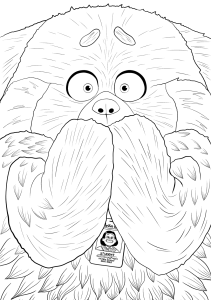 Disney Pixar Movie Turning Red coloring pages