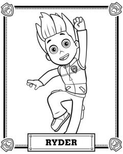 Ryder Paw Patrol coloring pages