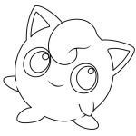 Adorable Jigglypuff coloring pages
