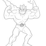 Amazing Machamp coloring pages