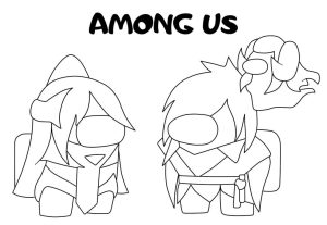 Among Us League of Legends coloring pages