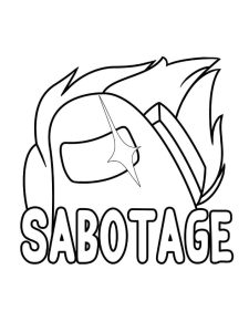 Among Us Sabotage coloring pages