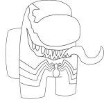 Among Us Venom coloring pages
