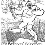 Angry King Kong coloring pictures