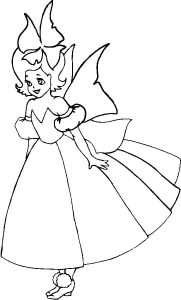 Animated Fairy coloring pages