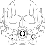 Ant man mask coloring pages