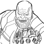 Avengers infinity war coloring pages Thanos