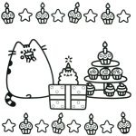 Awsome Pusheen coloring pages