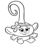 Baby Bun Trolls coloring pages